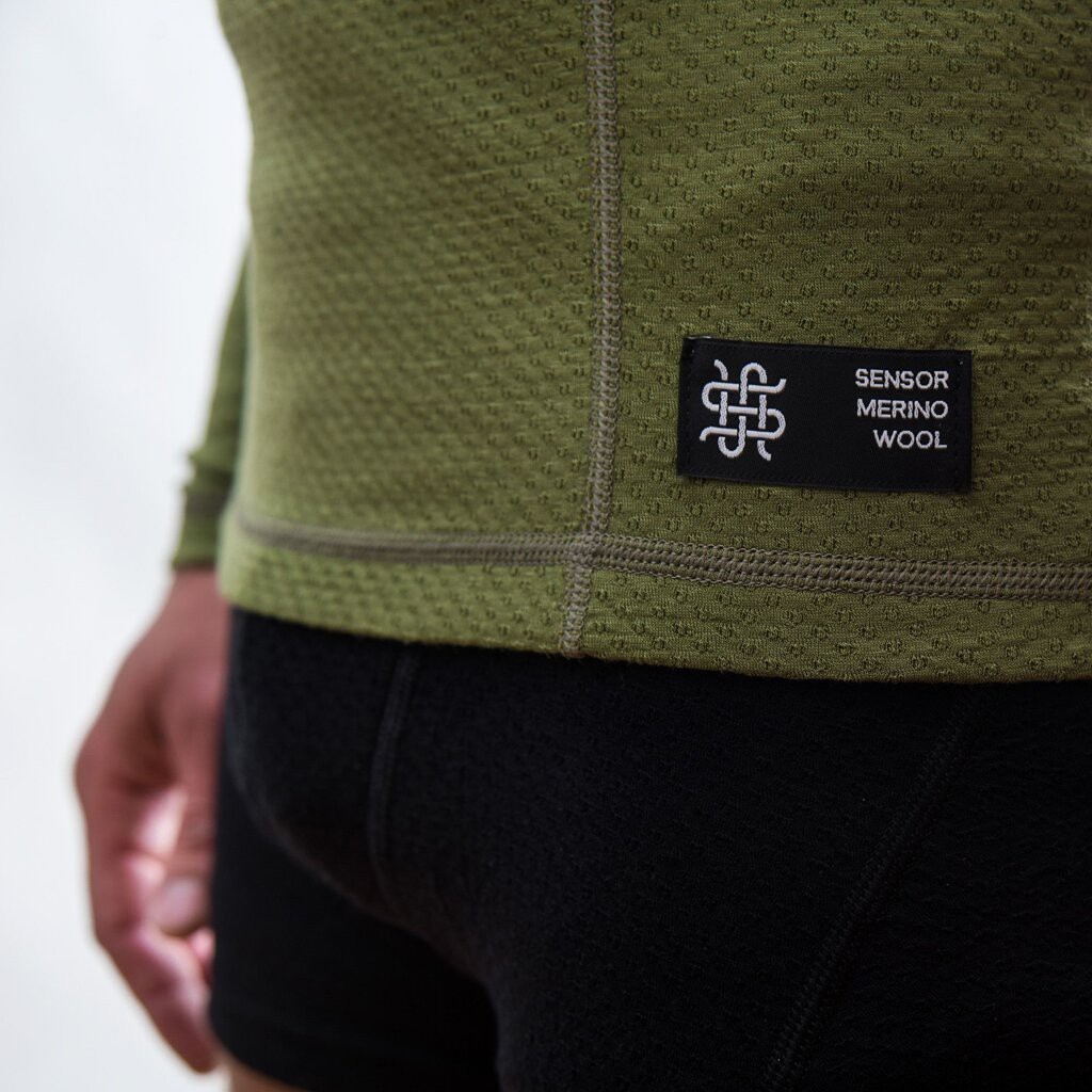 Термофутболка чоловіча Sensor Merino DF LS safari 17200031, SM11M-safari, укр, укр