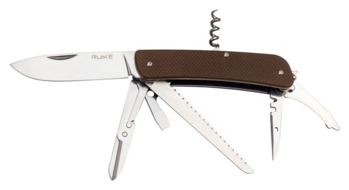 Многофункциональный нож Ruike Criterion Collection L42 коричневый