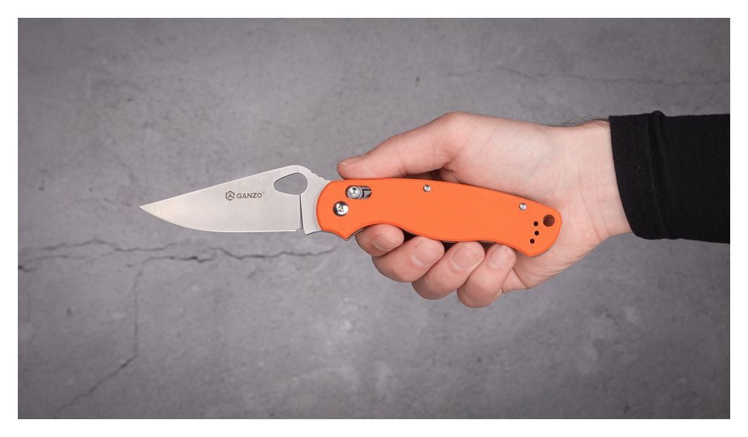 Ніж складаний Ganzo G729-OR помаранчевий, укр, укр