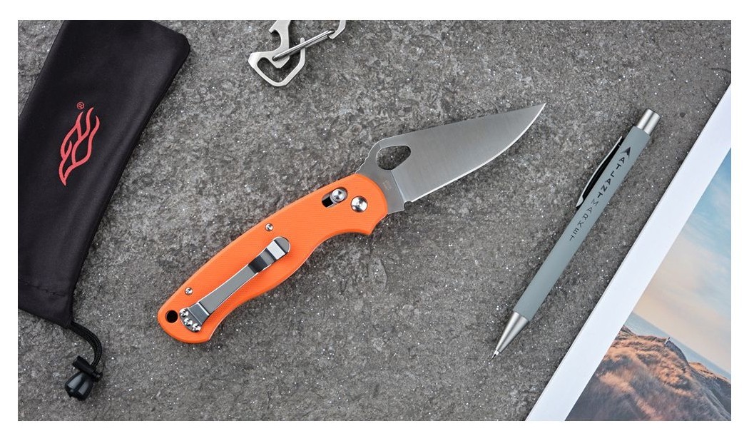 Ніж складаний Ganzo G729-OR помаранчевий, укр, укр