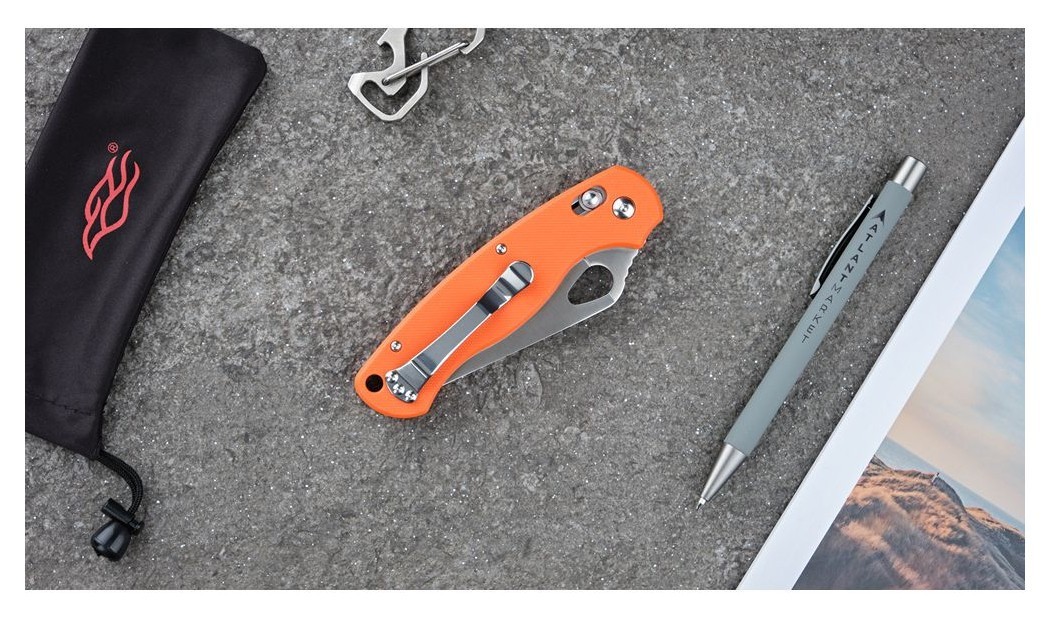 Ніж складаний Ganzo G729-OR помаранчевий, укр, укр