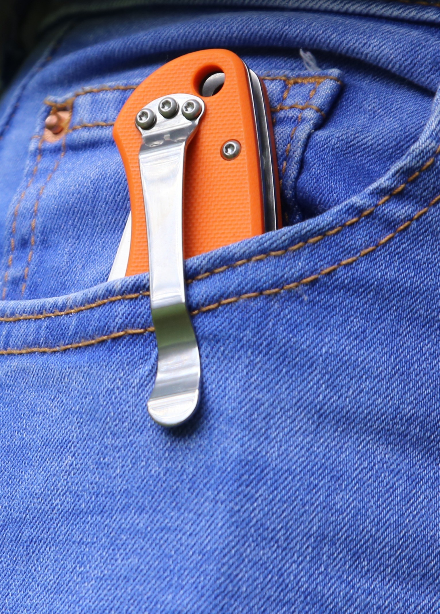 Ніж складаний Ganzo G729-OR помаранчевий, укр, укр