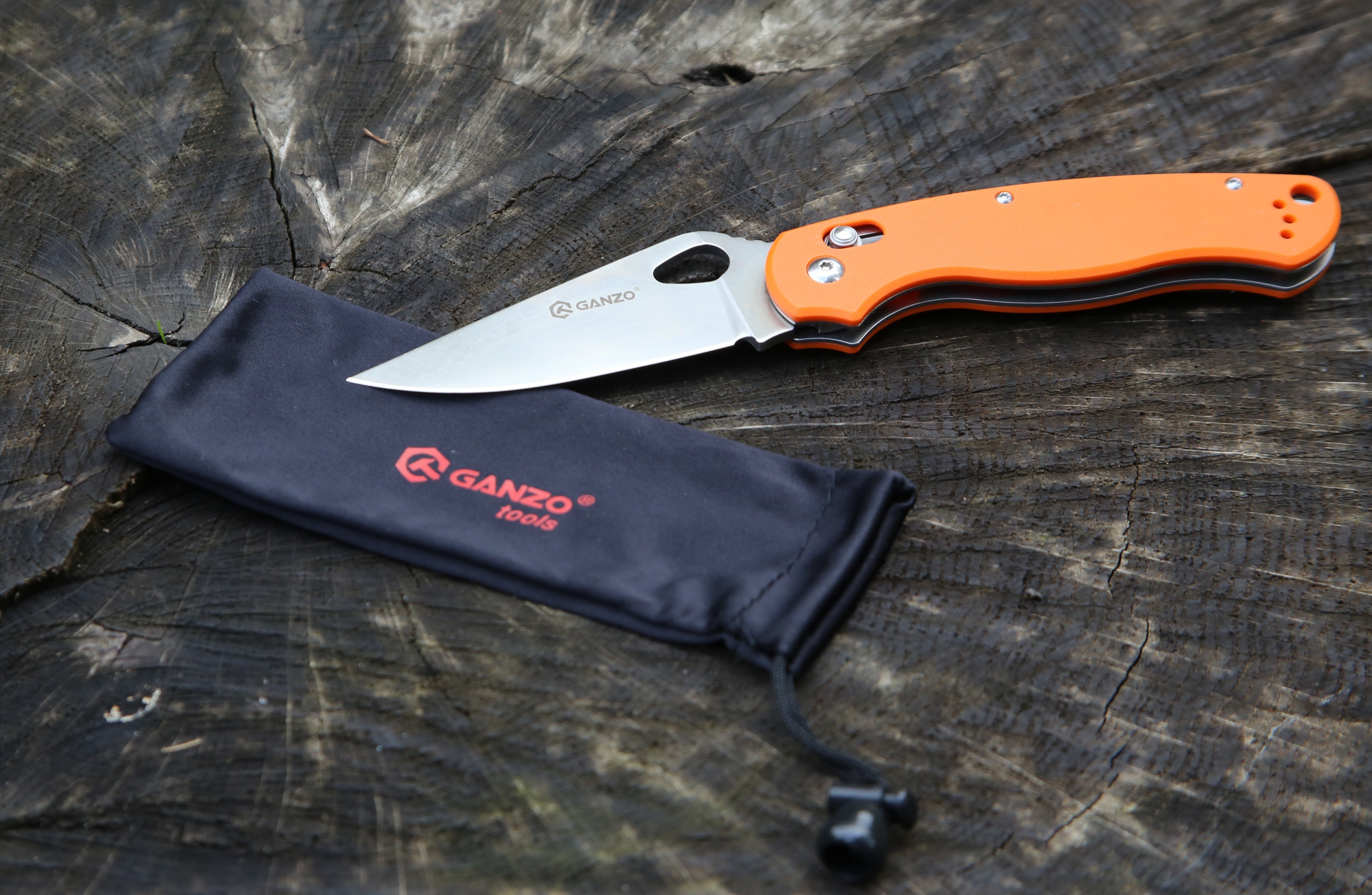 Ніж складаний Ganzo G729-OR помаранчевий, укр, укр