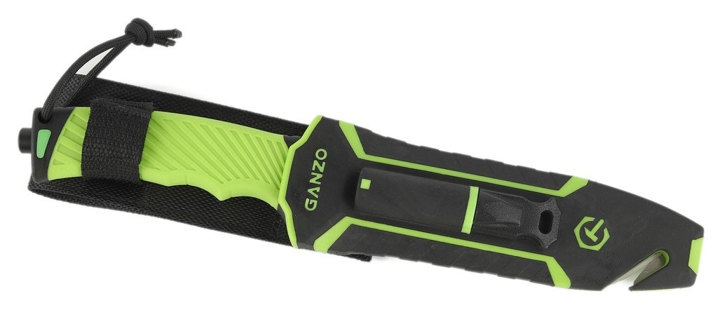 Ніж Ganzo G8012V2-LG зелений (G8012V2-LG) з паракордом, укр, укр