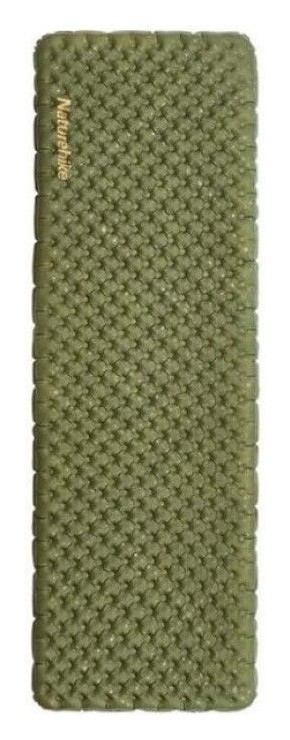Матрац туристичний надувний одномісний Naturehike CNH22DZ018, надлегкий, 183x64x7 см, зелений, для туризму із мішком для надування, укр, укр