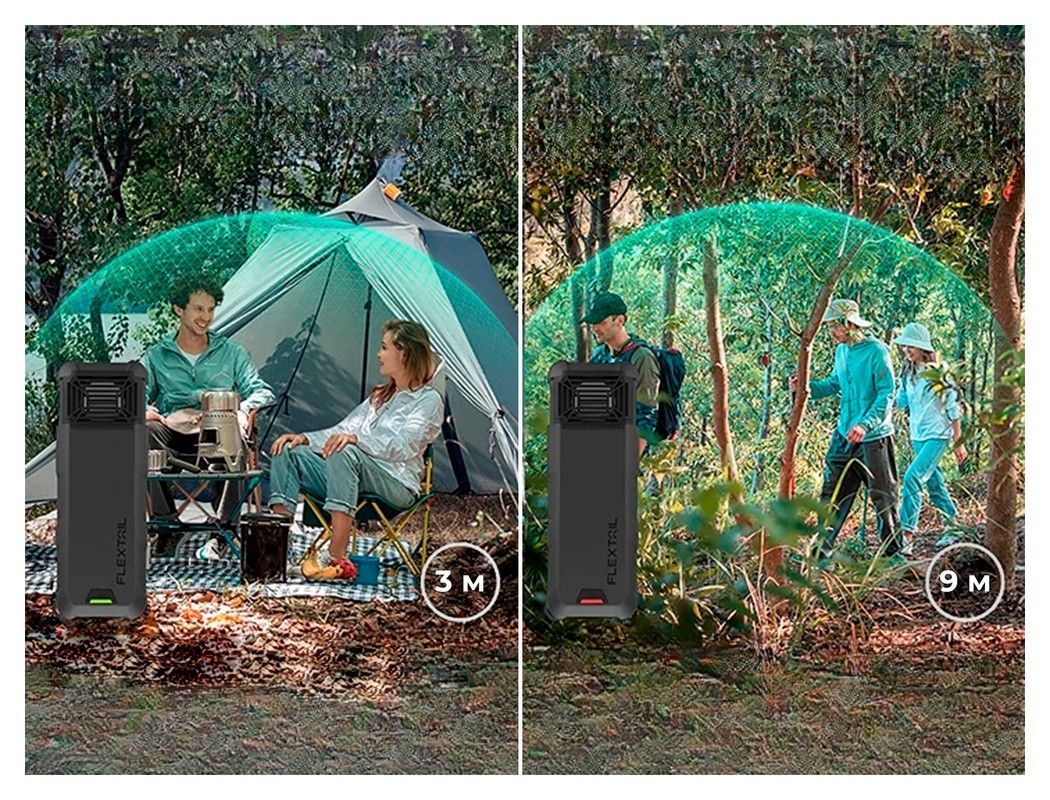 Портативний фумігатор-павербанк Flextail Max Repel S, зелений, укр, укр