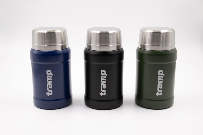 Термос TRAMP с широким горлом 800 мл в чехле UTRC-132 Оливковый