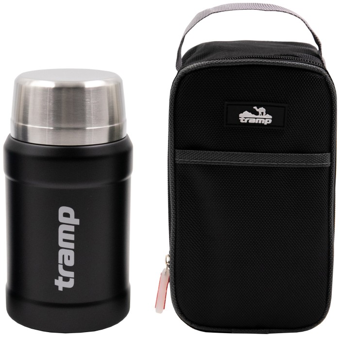 Термос TRAMP з широким горлом 800 мл в чохлі UTRC-132 Оливковий