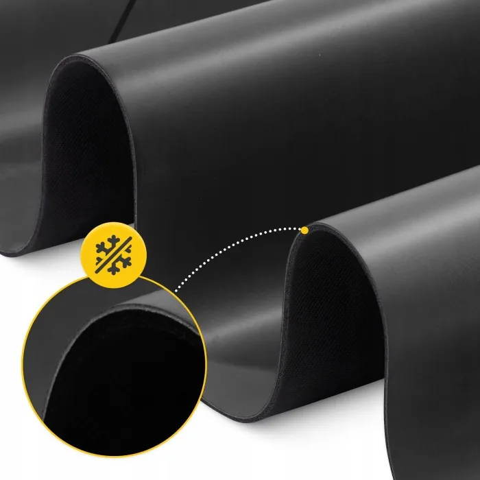 Коврик (мат) спортивный 4FIZJO PU 183 x 61 x 0.4 см для йоги и фитнеса Black (P-5907739319531)