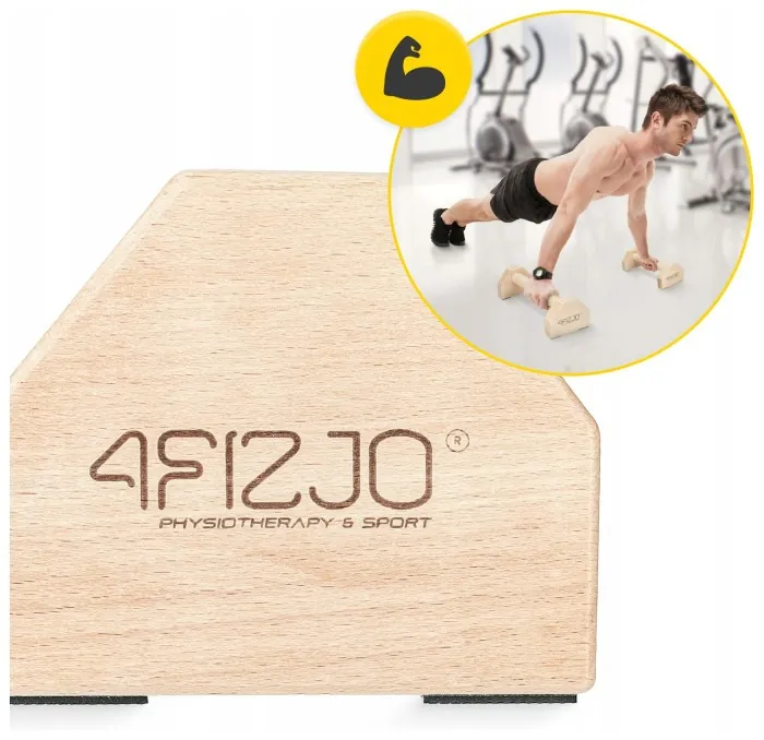 Упори для віджимань (паралетси) 4FIZJO 30 см дерев'яні (P-5905973407052)