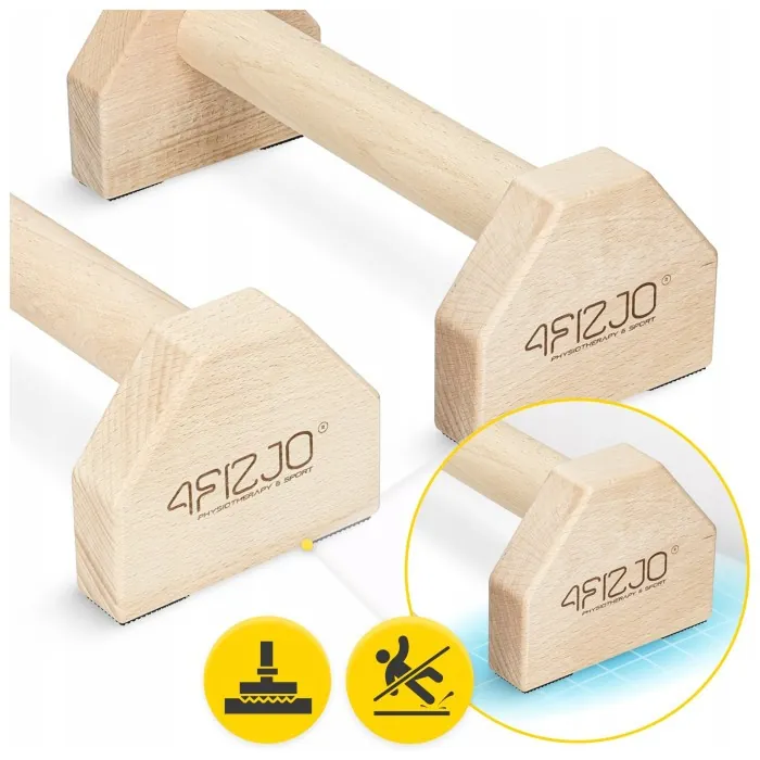 Упори для віджимань (паралетси) 4FIZJO 30 см дерев'яні (P-5905973407052)