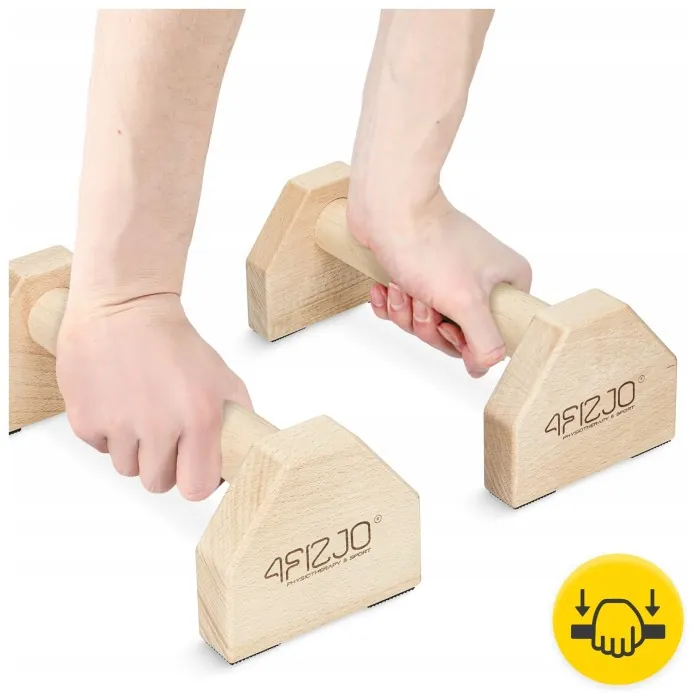 Упори для віджимань (паралетси) 4FIZJO 30 см дерев'яні (P-5905973407052)
