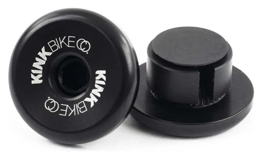 Заглушки руля KINK BMX Ideal алюмінієві 31мм чорні (VELD_K6331BKM)