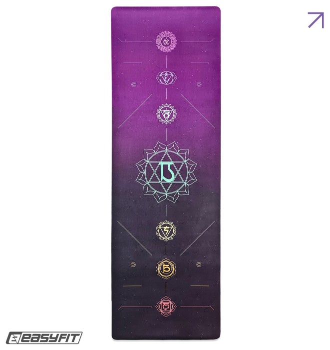 Килимок для йоги EasyFit Chakra Flow (замша-каучук), укр, укр