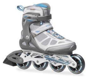 Роликовые коньки для взрослых Rollerblade MACROBLADE W 35 (5US) 220мм Anthracite/light blue (07356700 9A6)