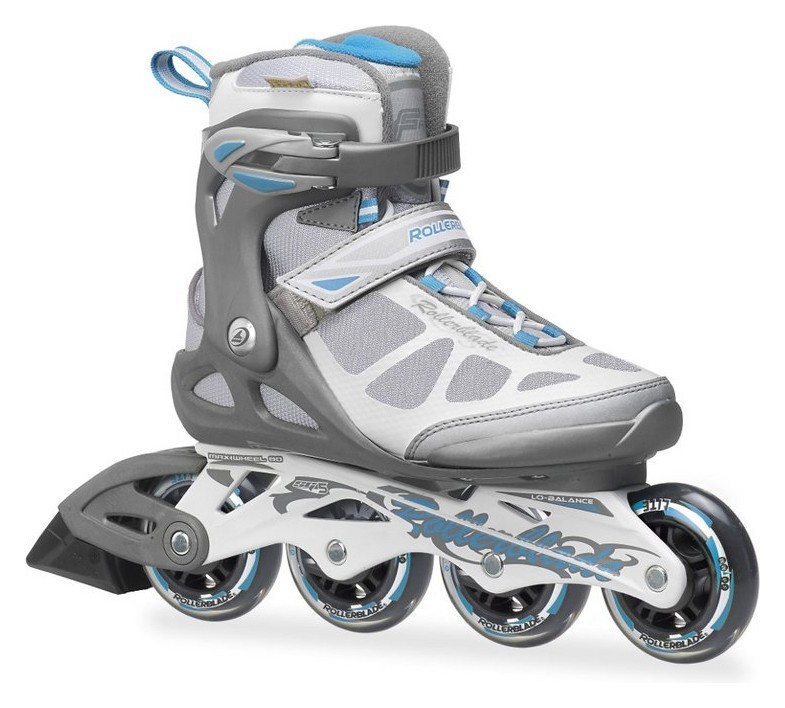 Роликові коньки для дорослих Rollerblade MACROBLADE W 35 (5US) 220мм Anthracite/light blue (07356700 9A6), укр, укр