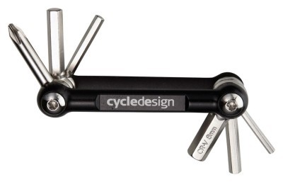 Мультитул складний для велосипедів Cycledesign 6 FUNC. ALU CAGE Black/Nickel (TO0022)