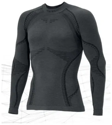 Чоловіча термофутболка з довгим рукавом Accapi Ergowool, M/L, Iron/Black