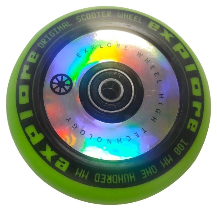 Колесо Explore 100 мм, зелене, укр, укр