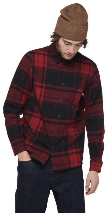Рубашка мужская Black Diamond M Project Flannel, Red Rock/Black Plaid, S