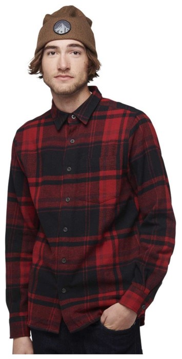 Рубашка мужская Black Diamond M Project Flannel, Red Rock/Black Plaid, S