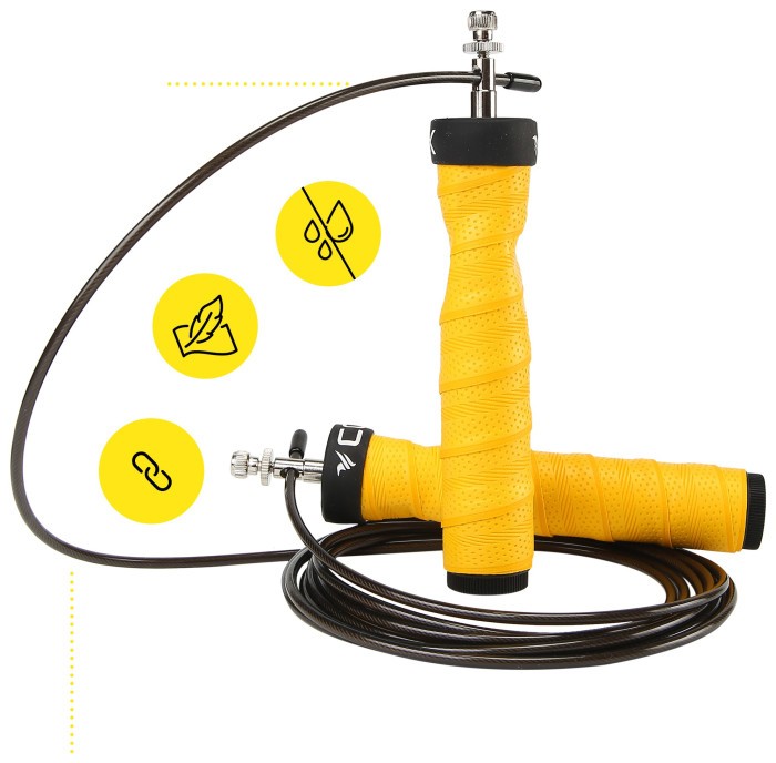 Скакалка скоростная для кроссфита Cornix Speed Rope Pro XR-0521 Yellow