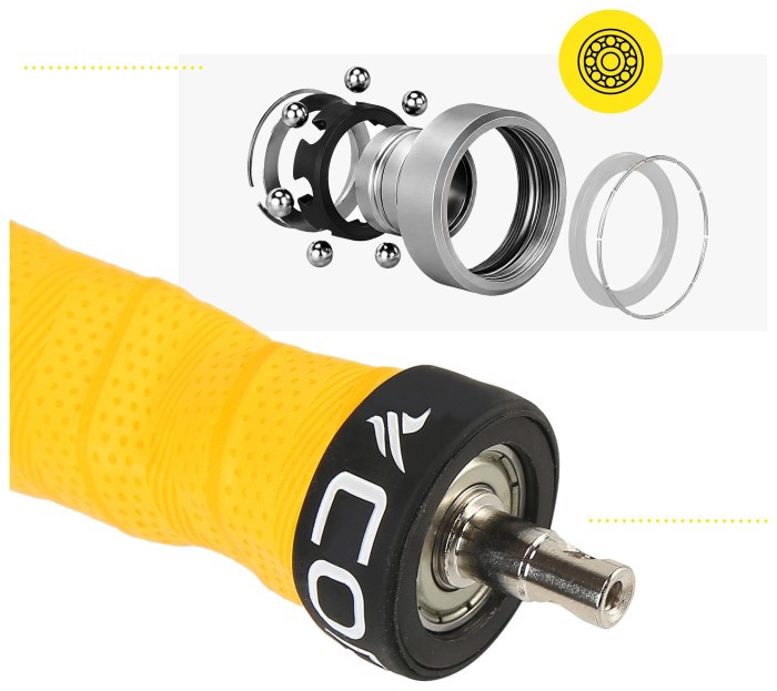 Скакалка скоростная для кроссфита Cornix Speed Rope Pro XR-0521 Yellow