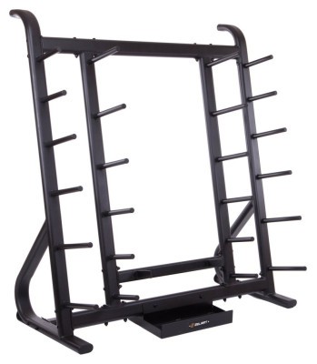 Стійка вертикальна для млинців дисків штанг та бодібарів Zelart TA-3652 (MD6331) (метал, розмір 139,8x77,9x156,8см, чорний)