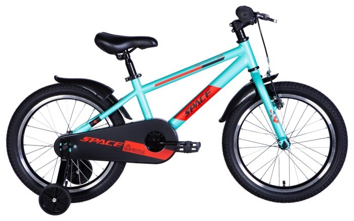 Велосипед ST 18" SPACE KID GEON BH рама-10" бірюзово-червоний 2024 крила, укр, укр