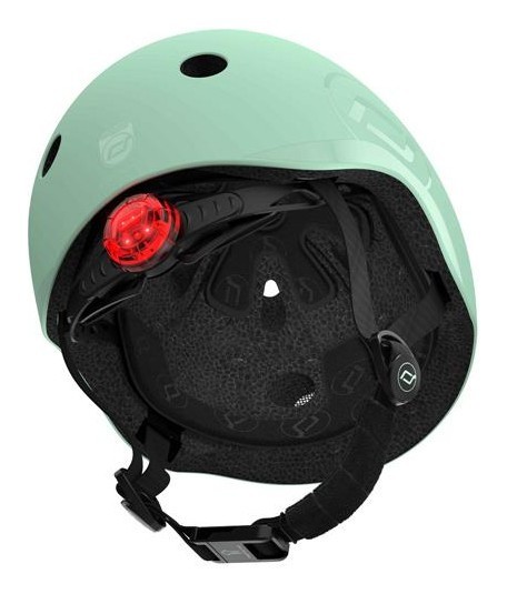 Шолом захисний дитячий Scoot and Ride, ківі, з ліхтариком, 51-53см, укр, укр
