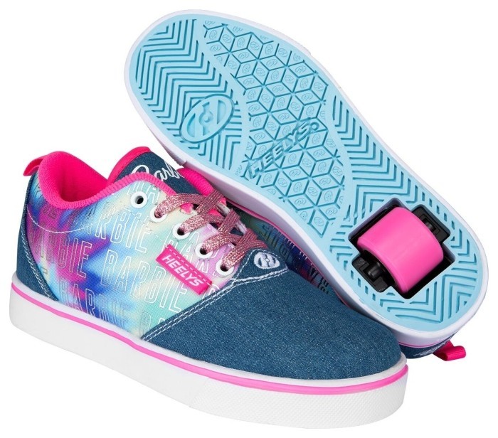 Роликові кросівки Heelys X Barbie Pro 20 Denim Pink Child HE101076, укр, укр