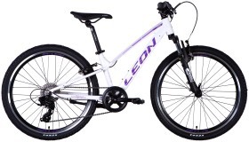 Велосипед AL 24&quot; Leon JUNIOR AM Vbr CS рама-12&quot; білий з бузковим 2025