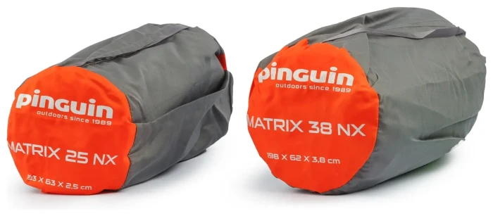 Самонадувающийся коврик Pinguin Matrix NX, 198x62x3.8см, Orange
