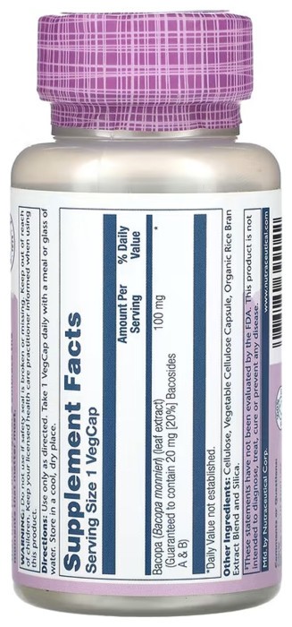 Bacopa 100mg - 60 vcaps