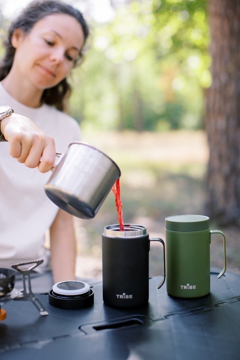 Чашка термос Tribe Adventure Mug 450 мл T-FA-0032, olive