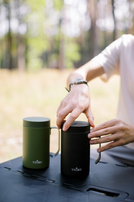 Чашка термос Tribe Adventure Mug 450 мл T-FA-0032, olive