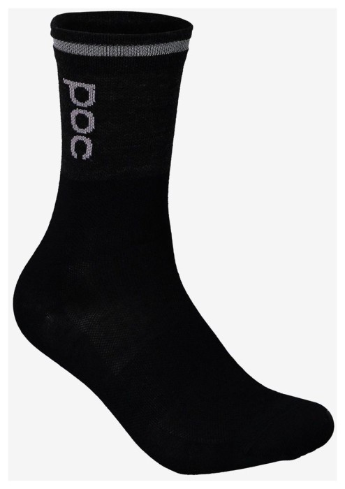 Шкарпетки велосипедні POC Thermal Sock, Sylvanite Grey/Uranium Black, S