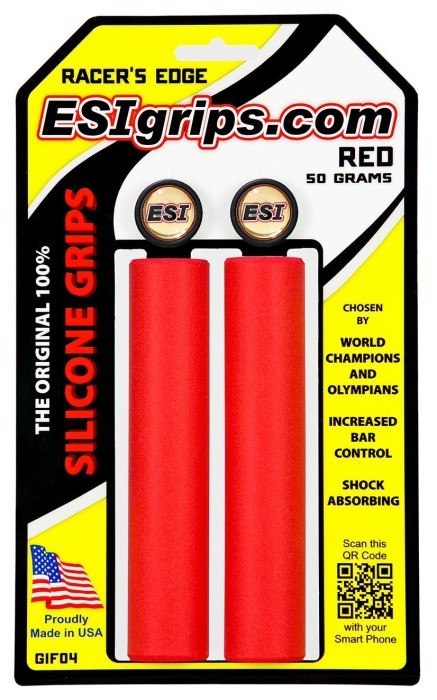 Гріпси ESI Racer's Edge Red (червоні), укр, укр