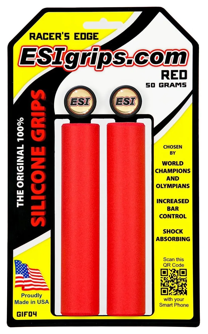 Гріпси ESI Racer's Edge Red (червоні) (OBOD_GIF04)