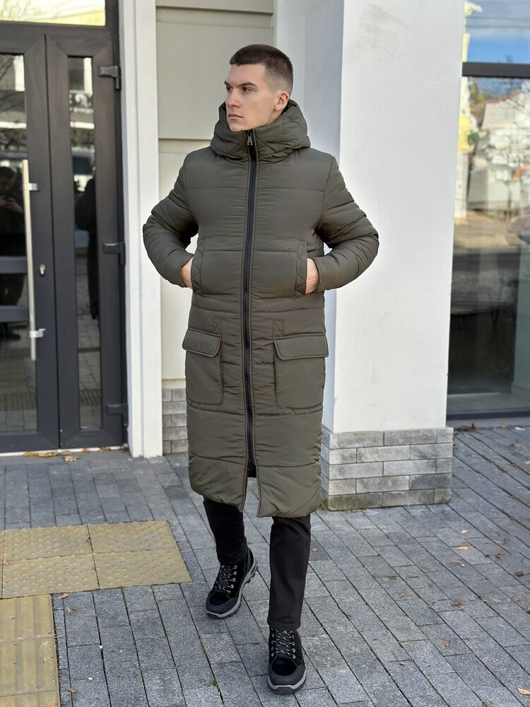 Куртка зимова чоловіча хакі Pobedov Tank L