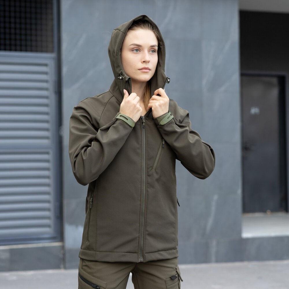 Женская тактическая куртка хаки Pobedov Matrix