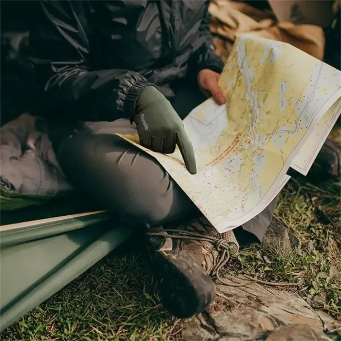 Перчатки трикотажные с улучшенным хватом Naturehike NH20FS032, размер XL, серые