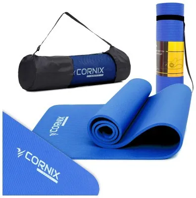 Коврики спортивные Cornix NBR 183 x 61 x 1 cм для йоги и фитнеса XR-0009 Blue