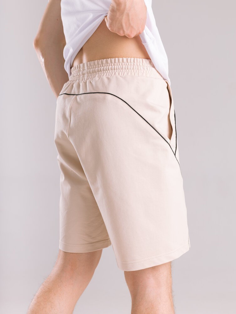 Бежевые летние шорты для мужчин. Повседневные мужские шорты Pobedov Shape