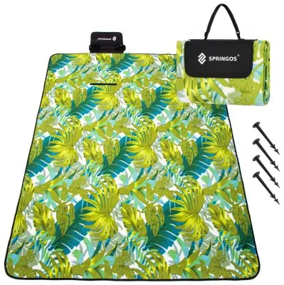 Коврик для пикника и кемпинга Springos 200 x 200 см складной PM041
