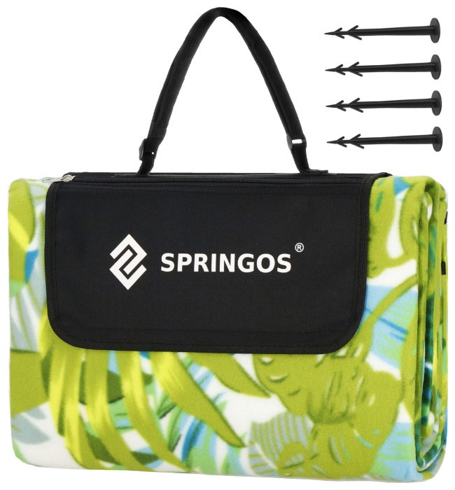 Коврик для пикника и кемпинга Springos 200 x 200 см складной PM041