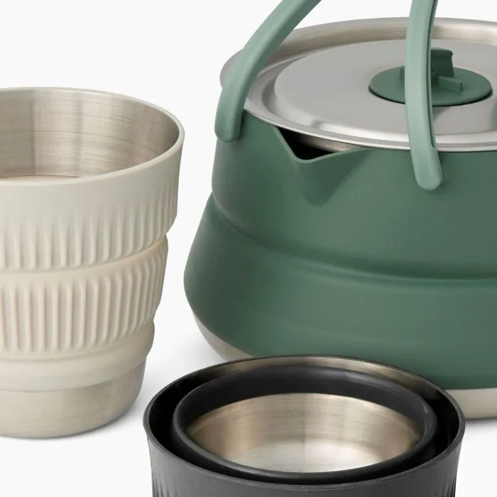 Набір посуду Sea to Summit Detour Stainless Steel Kettle Cook Set w/Sack з чохлом, на 2 персони