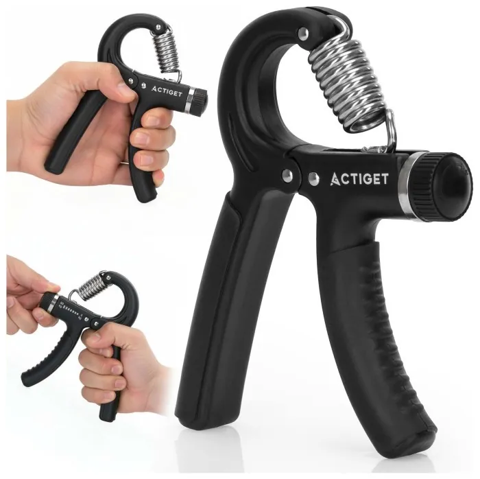 Еспандер кистьовий Actiget 5-60 кг з регульованим навантаженням ACT0051 Black