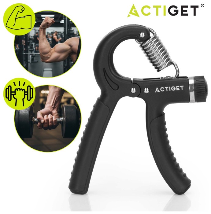 Еспандер кистьовий Actiget 5-60 кг з регульованим навантаженням ACT0051 Black