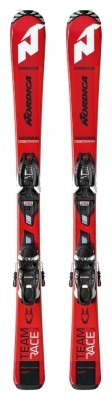 Лежи для подростков комплект Nordica TEAM J RACE FDT+JR 7.0 130см Red/black (0A9162+0C9022ME) O